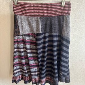 Desigual Multicolor Patchwork A-Line Skirt size XS